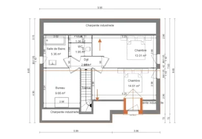 Image du modèle de maison Etage 1