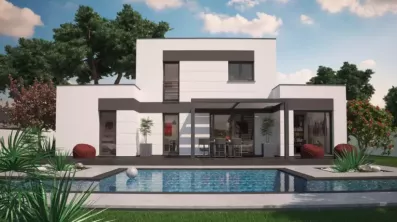 Image du modèle de maison Oreka_17h00_VueArEnsemble_16x9_WEB