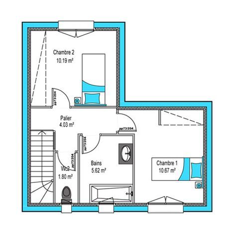 Image du modèle de maison Oreka-Concept1-110 ETAGE-sans cotes