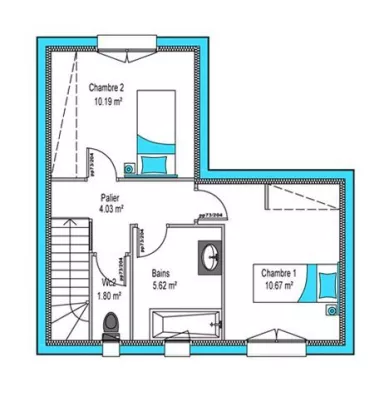 Image du modèle de maison Oreka-Concept1-110 ETAGE-sans cotes