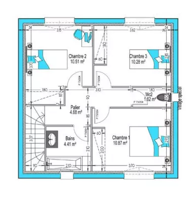 Image du modèle de maison Oreka-Concept2-132 ETAGE-sans cotes