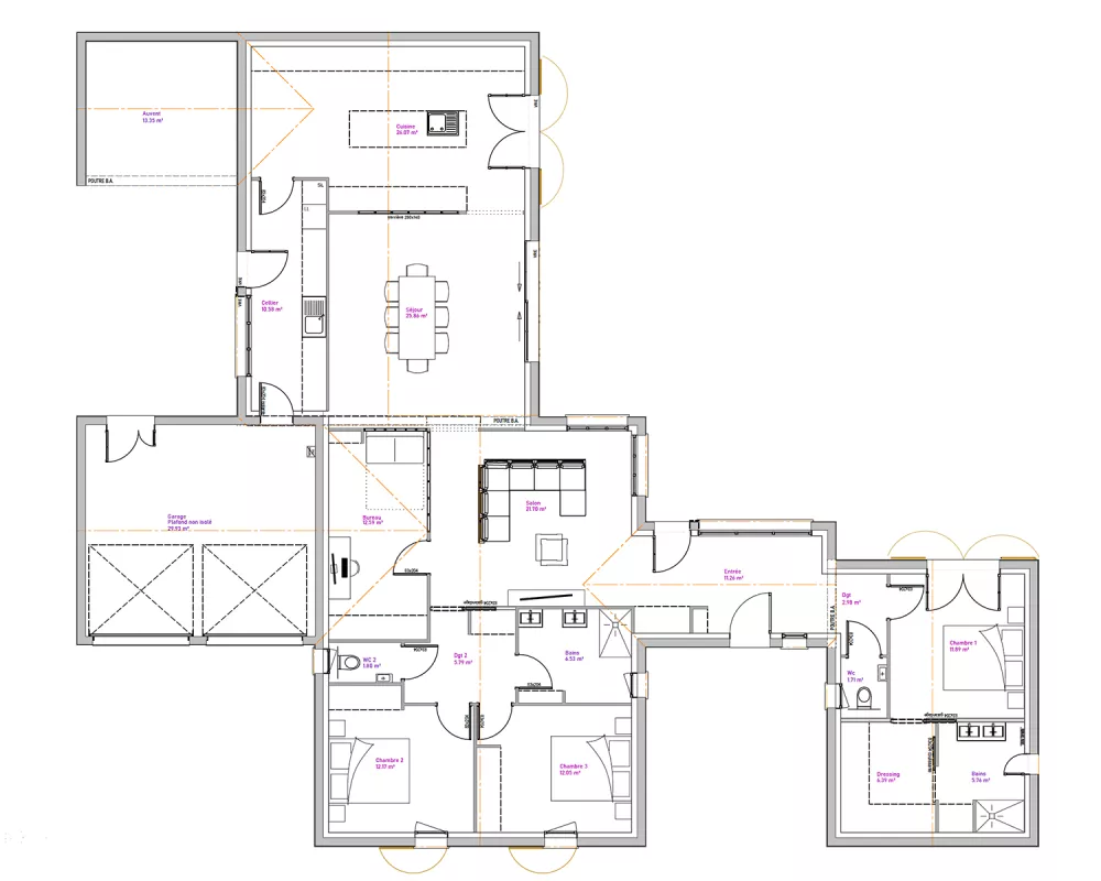 Image du modèle de maison PLAN AGAVE RDC