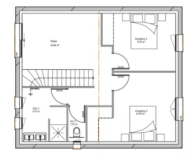 Image du modèle de maison PLAN CEDRE ETAGE