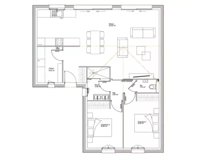 Image du modèle de maison PLAN CHARMILLE RDC