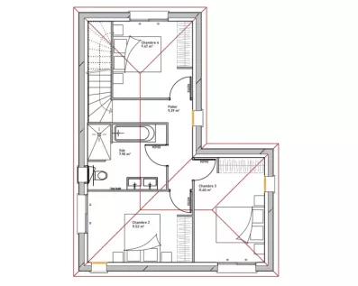 Image du modèle de maison PLAN DAHLIA ETAGE