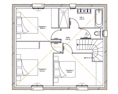Image du modèle de maison PLAN JASMIN ETAGE