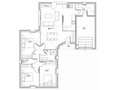 Image du modèle de maison PLAN YUCCA RDC