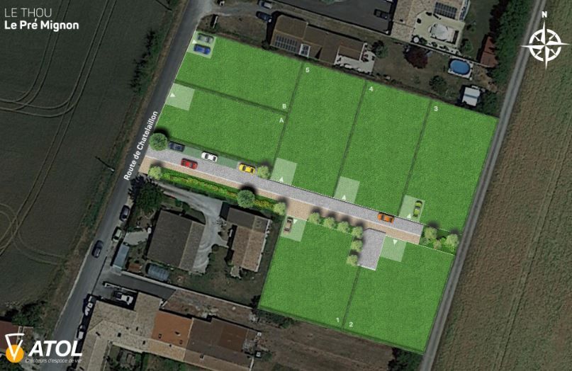Image du terrain Terrain à bâtir de 518 m2 au prix de 50000 € à LE THOU.
