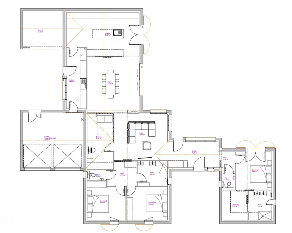 Image du modèle de maison PLAN AGAVE RDC