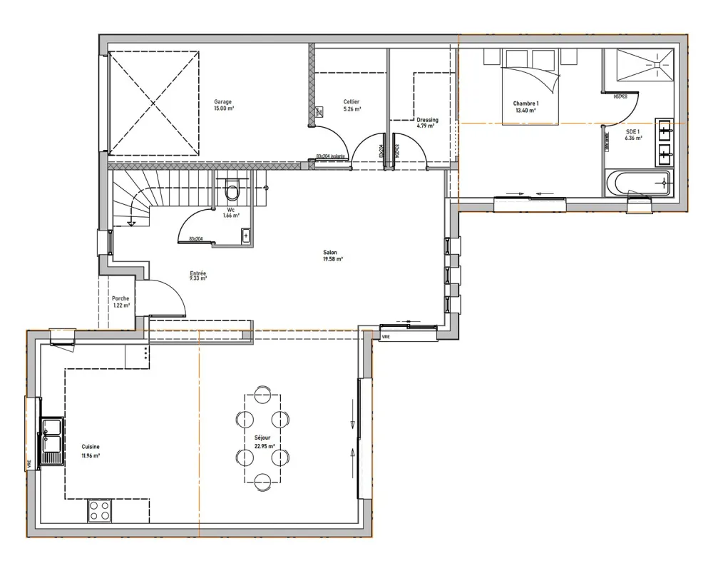 Image du modèle de maison PLAN CEDRE RDC