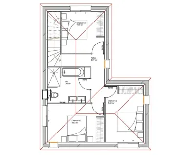 Image du modèle de maison PLAN DAHLIA ETAGE