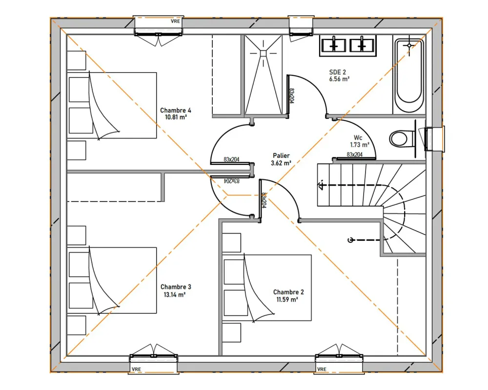 Image du modèle de maison PLAN JASMIN ETAGE