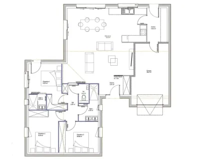 Image du modèle de maison PLAN MAHONIA RDC