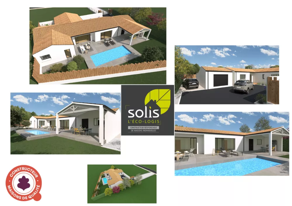 Image du modèle de maison Présentation 3D Projet Plein Sud