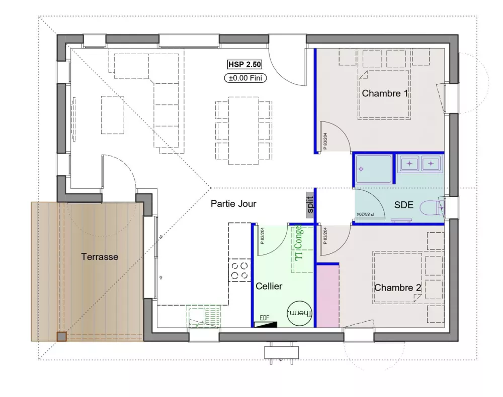 Image du modèle de maison PLAN AVEC LOGO