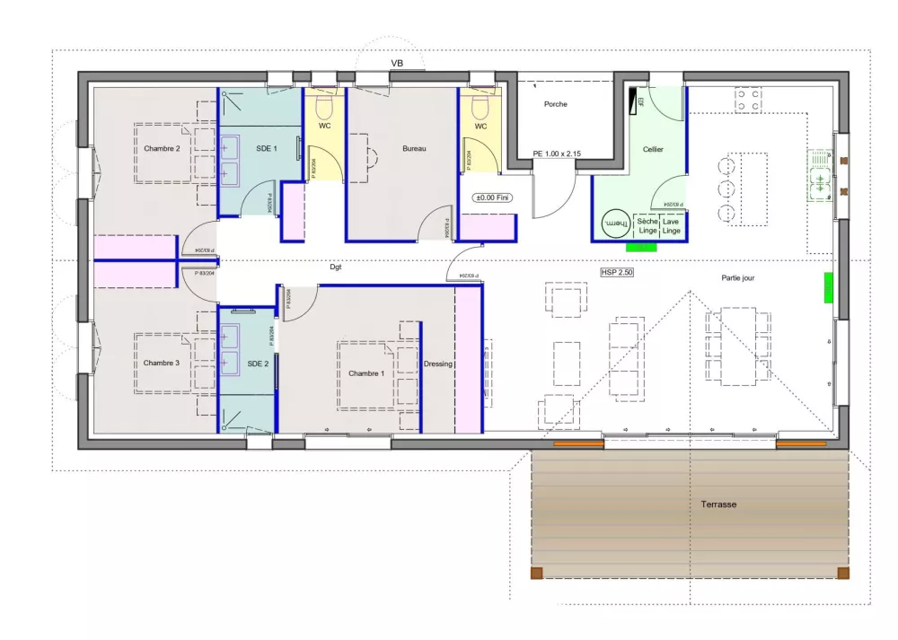 Image du modèle de maison Plan de vente avec logo