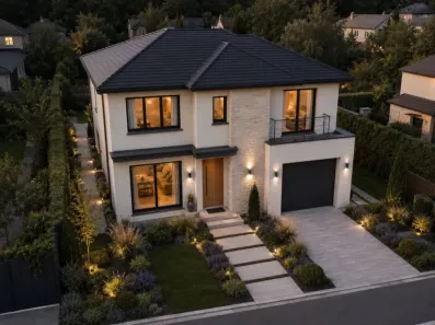 Image du modèle de maison 3 VD façade avant R+1 130m2-V1 et V2