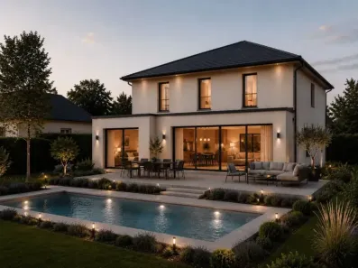 Image du modèle de maison 1 Façade arrière R+1 150m2-V2