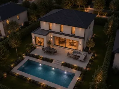 Image du modèle de maison 4 VD Façade Arrière R+1 150m2-V2