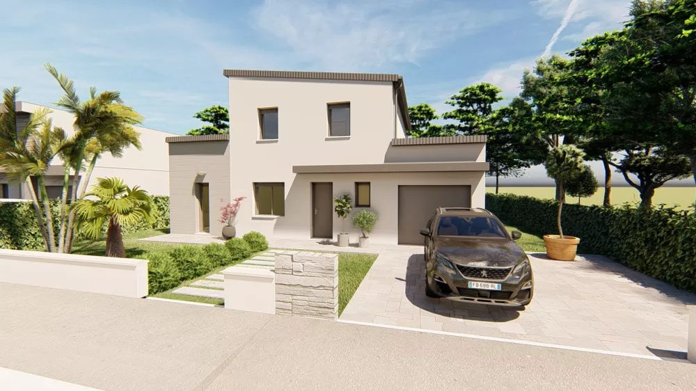Image du modèle de maison Modulo zinc