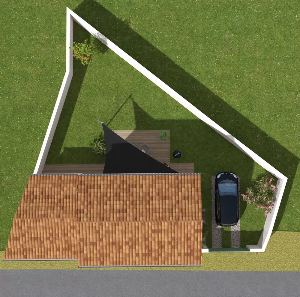 Image du modèle de maison vue masse