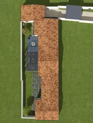 Image du modèle de maison vue masse