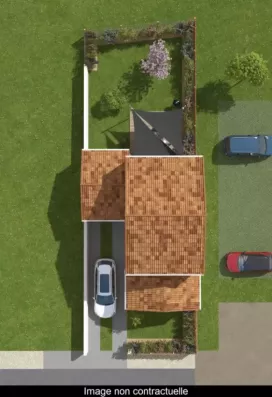 Image du modèle de maison vue masse 3d