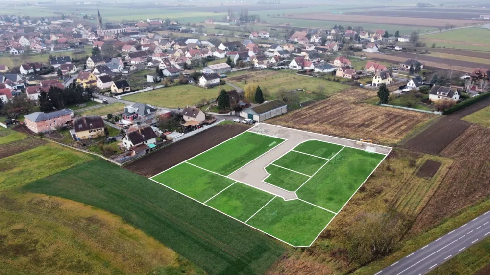 Image du terrain Terrain de 356 m² à NIEDERHERGHEIM (HAUT-RHIN)