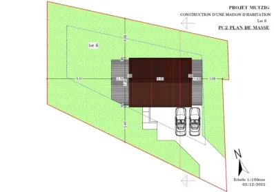 Image du modèle de maison Projet Lot 8 Mutzig