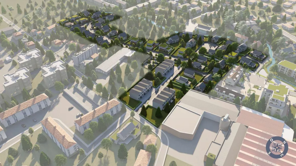 Image du modèle de maison VUE DRONE