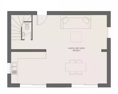 Image du modèle de maison PLAN DIAMANT CONTEMPORAINE - 4CH100 RDC-sans cotes