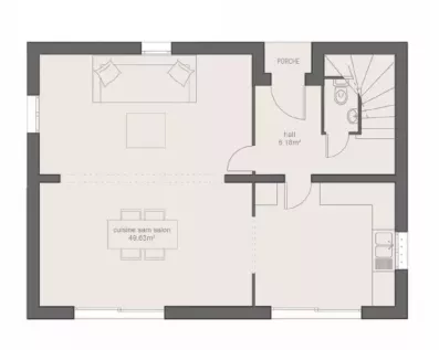 Image du modèle de maison PLAN DIAMANT CONTEMPORAINE - 4CH120 RDC-sans cotes
