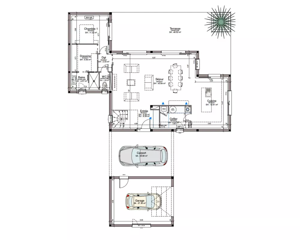 Image du modèle de maison RDC