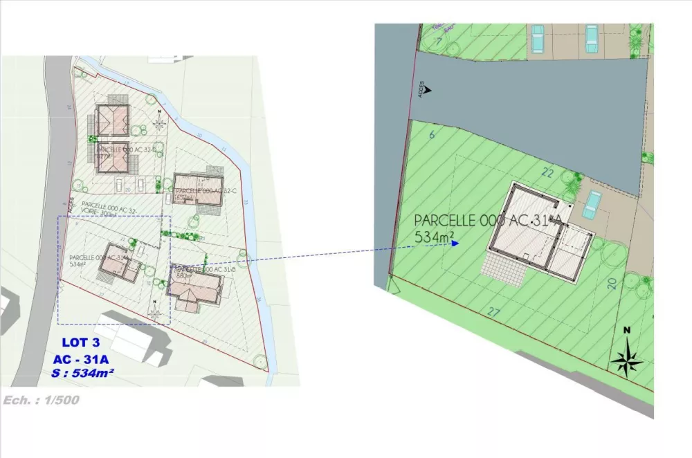 Image du modèle de maison PLAN DE MASSE A