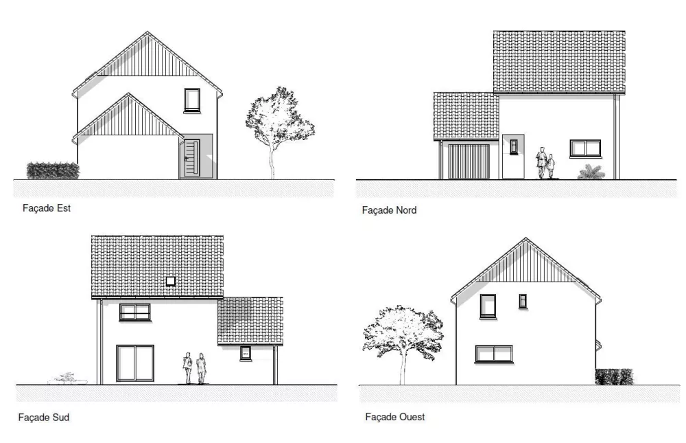 Image du modèle de maison PLANS FACADES A