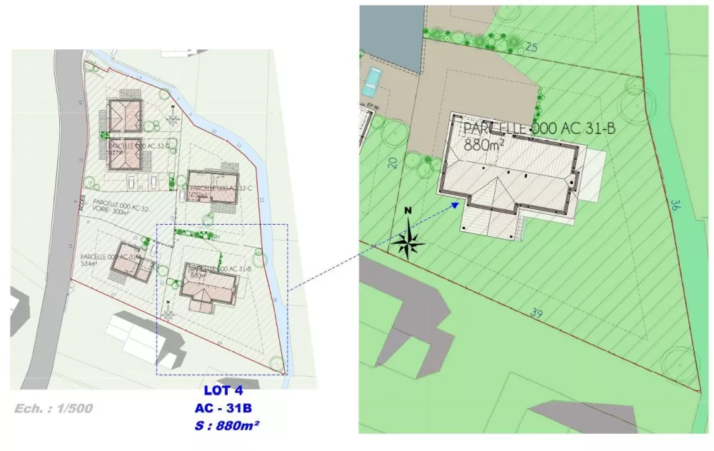 Image du modèle de maison PLAN DE MASSE C