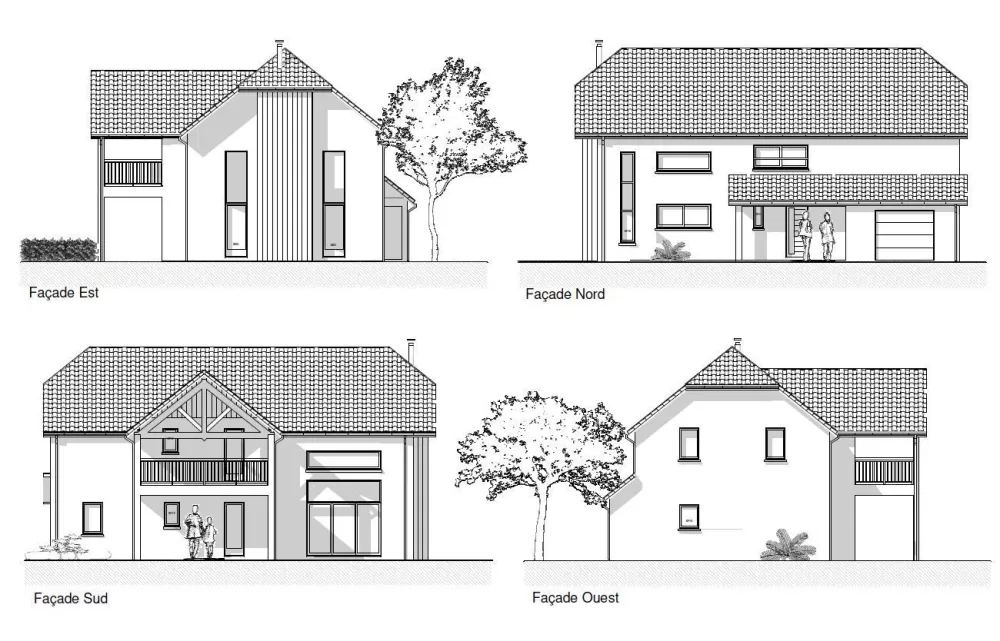Image du modèle de maison PLANS DES FACADES C
