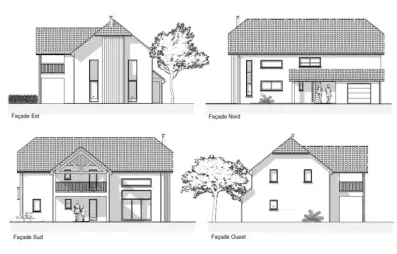 Image du modèle de maison PLANS DES FACADES C