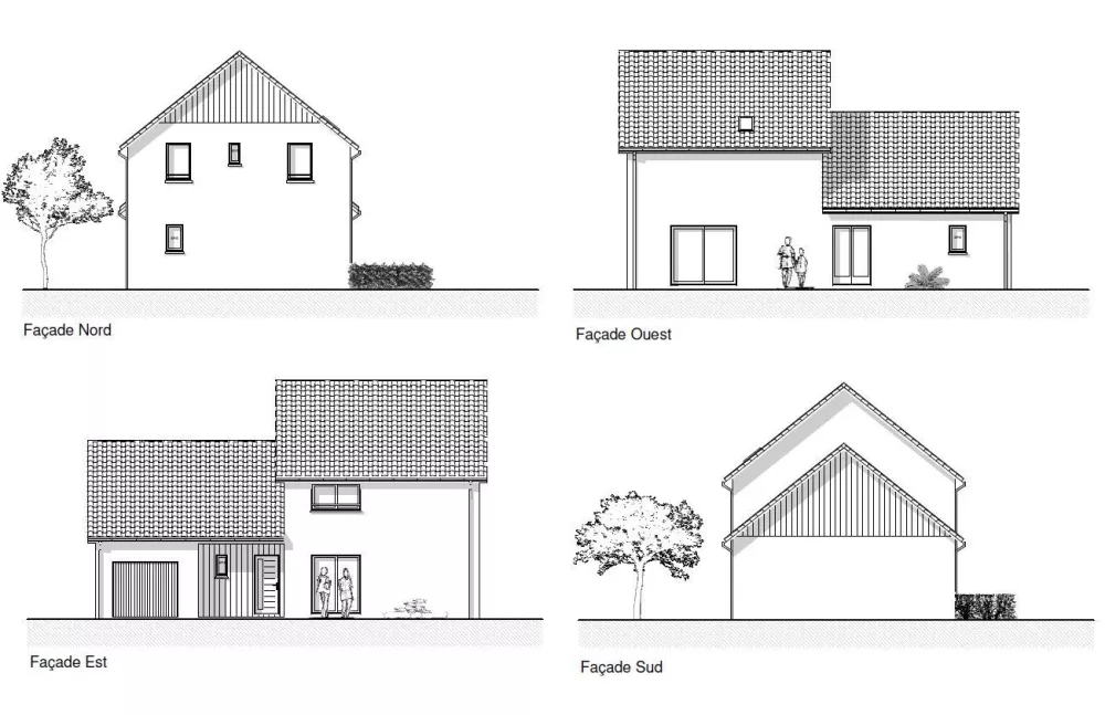 Image du modèle de maison PLAN FACADES B
