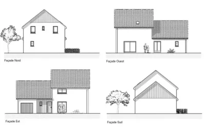 Image du modèle de maison PLAN FACADES B