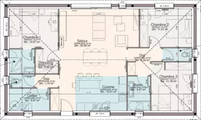 Image du modèle de maison PLAN CENTAURA 103