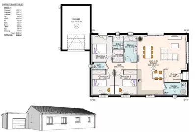 Image du modèle de maison PLANS ANDROMEDA 100