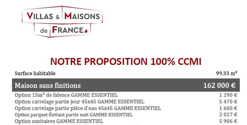 Image du modèle de maison PROPOSITION ANDROMEDA 100