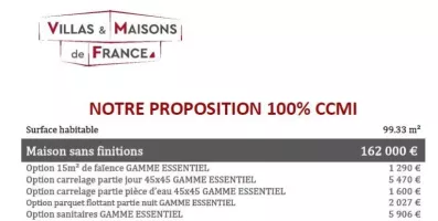 Image du modèle de maison PROPOSITION ANDROMEDA 100