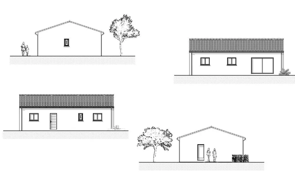 Image du modèle de maison MONTBARTIER CAPTURE façades