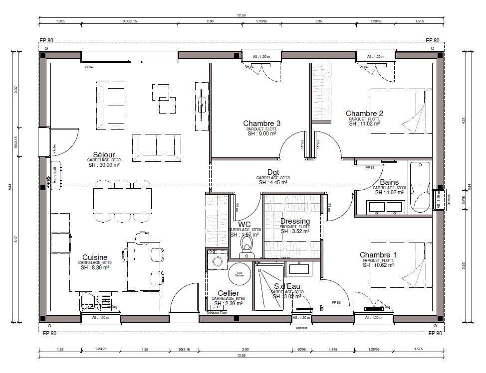 Image du modèle de maison MONTBARTIER CAPTURE PLAN