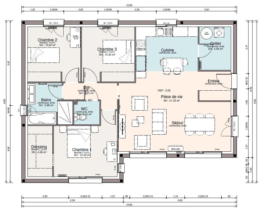 Image du modèle de maison SUD OUEST - PLANS