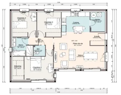 Image du modèle de maison SUD OUEST - PLANS