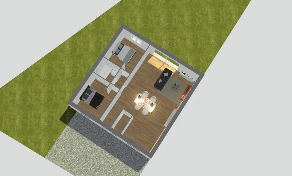 Image du modèle de maison MONTPITOL vue AXO