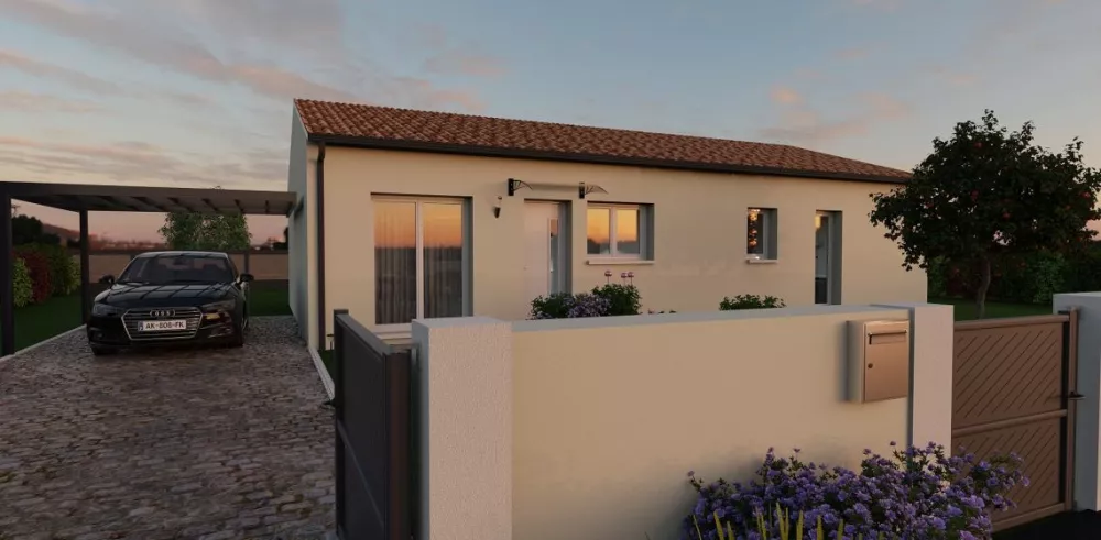 Image du modèle de maison PARTITION-VUE AVANT NUIT